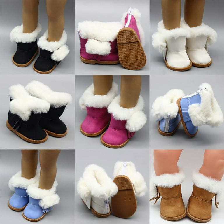 Spielzeug Schuhe für Puppen Einfache Schuhe Snow Boots Für 18-Inches Doll